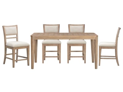 Breckenridge 72 inch Counter-Height Table 5 Piece Dining Set in Medium Brown Finish by Parker House - PH-DBRE-KIT-5A-72CH