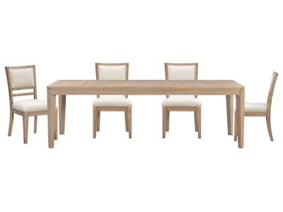 Breckenridge 78 inch Rectangular Table 5 Piece Dining Set in Medium Brown Finish by Parker House - PH-DBRE-KIT-5A-78