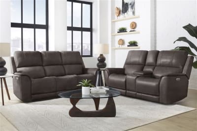 Easton 2 Piece Zero-Gravity Power Sofa Set in Steamboat Brown Cover by Parker House - PH-MEAS-32P3Z-STBR