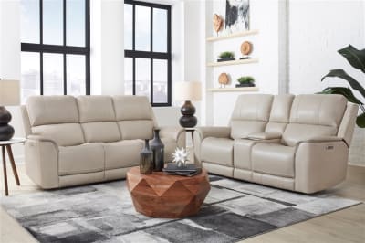 Easton 2 Piece Zero-Gravity Power Sofa Set in Steamboat Quartz Cover by Parker House - PH-MEAS-32P3Z-STQZ