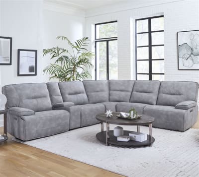 Gladiator 6 Piece Modular Power Reclining Sectional in Blue Dusk Cover by Parker House - PH-MGLA-PACKA-H-SKY