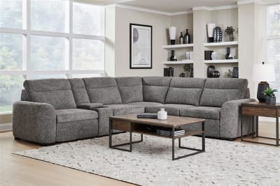 Kline 6 Piece Modular Slider Sectional in Nightfall Cover by Parker House - PH-MKLI-KIT-700-6A-NTFL