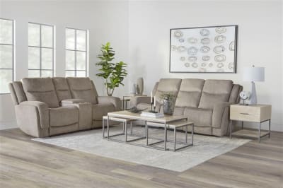 Penfield 2 Piece Power Zero Gravity Sofa Set in Frappe Cover by Parker House - PH-MPEN-32PHLZ-HM-FRAP