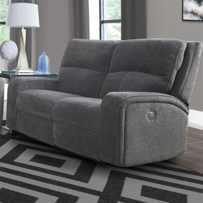 Polaris Power Loveseat in Bizmark Grey Cover by Parker House - PH-MPOL-822PH-BIG