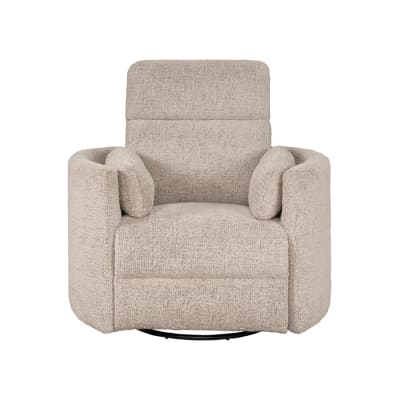 Radius Manual Swivel Glider Recliner Chair in Burlap Cover by Parker House - PH-MRAD-812GS-BRLP