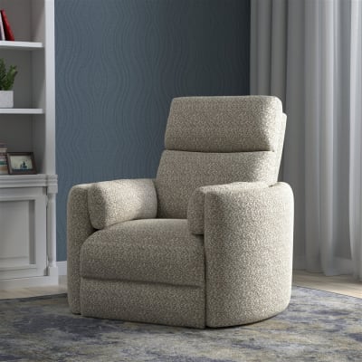 Radius Manual Swivel Glider Recliner Chair in Tatum River Rock Cover by Parker House - PH-MRAD-812GSP-TARR