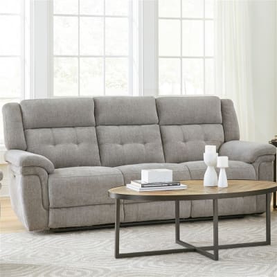 Richland Power Sofa with Power Headrests in Bristol Grey Cover by Parker House - PH-MRIC-832PH-BRGR