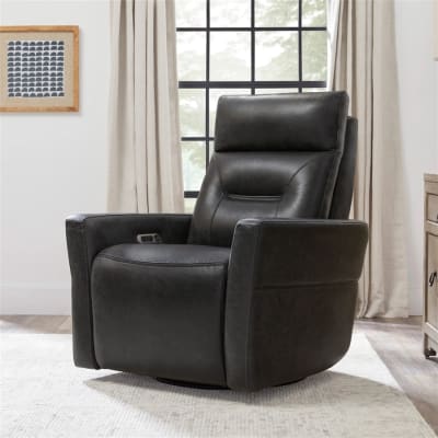 Remmington Power Swivel Glider Recliner Chair in Vintage Slate Cover by Parker House - PH-MRMG-812GSPH-VGSL