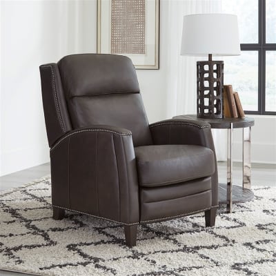 Vermont Power High Leg Recliner with Power Headrest in Slate Noire Cover by Parker House - PH-MVMT-812PH-P25-SLNO