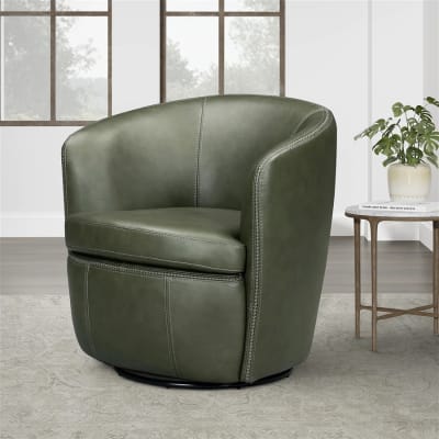 Barolo Swivel Club Chair in Lyric Sage Finish by Parker House - PH-SBAR-912S-LYSG