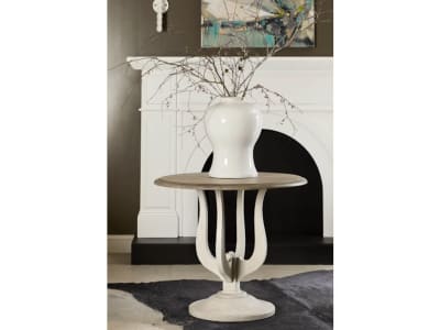 Accents Entry Table in White and Beige Finish by Pulaski - PUL-P301664