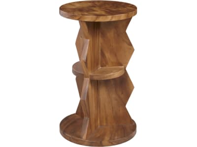 Accents Round Spot Table in Medium Wood Finish by Pulaski - PUL-P301678