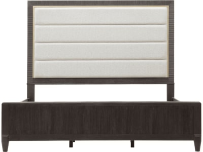 West End Loft Upholstered Queen Bed in Dark Wood Finish by Pulaski - PUL-P361-BR-K1-B