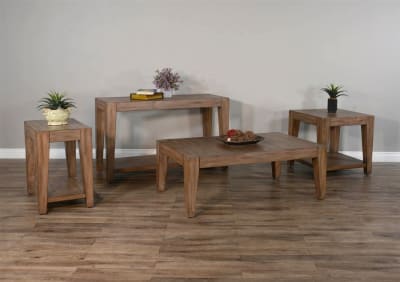 Doe Valley 3 Piece Occasional Table Set in Light Brown Finish by Sunny Designs - SD-3148BU