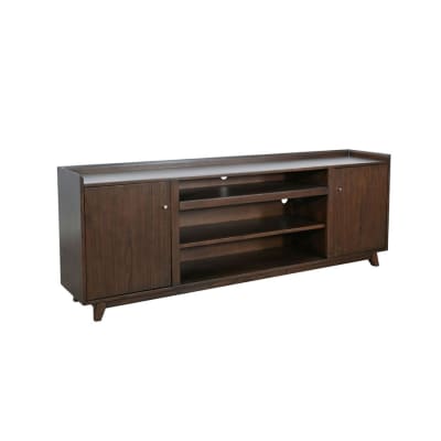 Jane 86"Inch TV Stand with Electric Fireplace in Walnut Finish by Sunny Designs - SD-3513WL-86