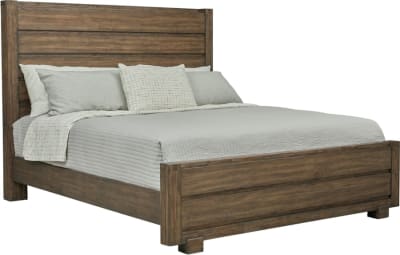 Woodbrook Bed in Warm Brown Distressed Nutmeg Finish by Samuel Lawrence - SLF-S598-BR-K1