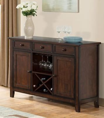 Tuscan Hills 52" TV Stand/Server in Burnished Walnut Finish by Vilo Home - VILO-VH1314