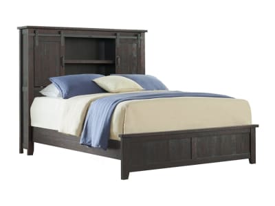Modern Western Bed in Dark Walnut Finish by Vilo Home - VILO-VH1710-Q