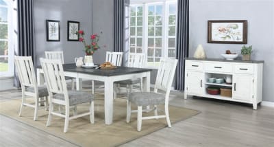Saratoga 7 Piece Dining Room Set with Wood Back Chairs by Vilo Home - VILO-VH8000-7PC6W