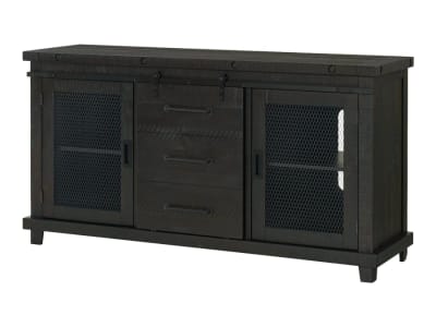 Industrial Charms 64" TV Stand/Server in Wired Black Finish by Vilo Home - VILO-VH9854
