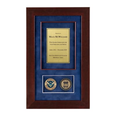 Recognition Shadow Box (Cherry) w/ Coins (FPS)