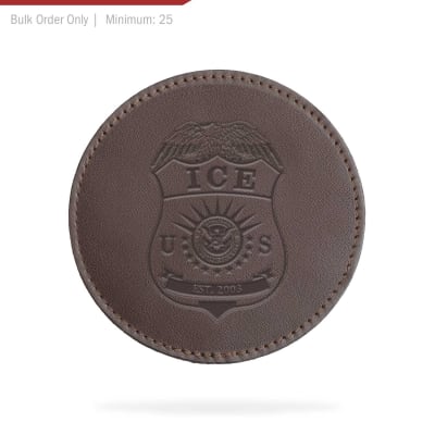 Fine Leather Coasters - ICE