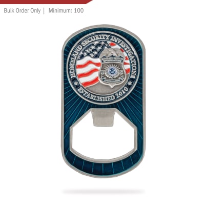 Dog Tag/Bottle Opener Coin (HSI)