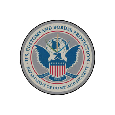 CBP Insignia Round Floor Mat