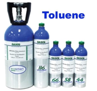 Gasco Toluene Calibration Gas Mixture, EcoSmart