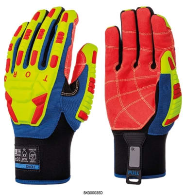 Global Glove Waterproof Glove, Heat-Resistant, A6, Impact 2 SKG00035D