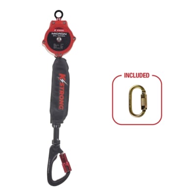 KStrong Micron 6 Ft Web SRL, Aluminum Carabiner, Class 1, UFS351102