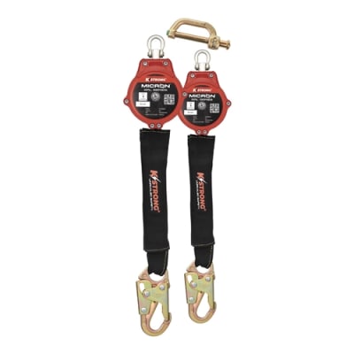 KStrong Micron Dual 6 Ft Arc Flash Rated Web SRL, Class 1, Snap Hooks, UFS390006D