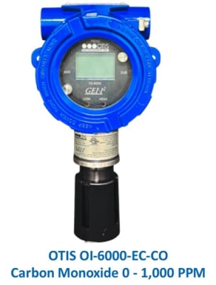 OTIS OI-6000 Detector, Carbon Monoxide 0-1000 PPM