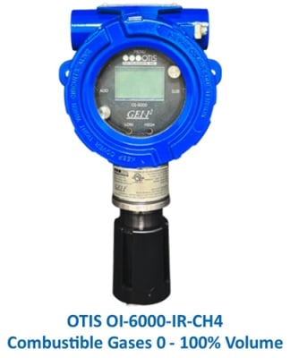 OTIS OI-6000 Detector, Combustible Gas 0-100% Vol., IR