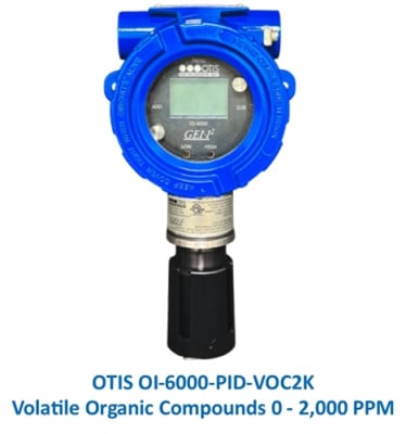 OTIS OI-6000 Gas Detector, VOCs 0-2,000 PPM, PID
