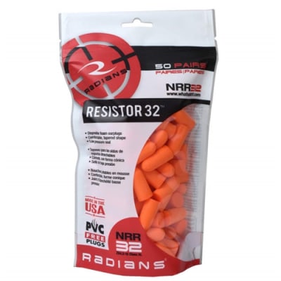 Radians Foam Earplugs, Uncorded, Resistor FP70BG50