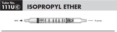 Sensidyne Isopropyl Ether Detector Tube 111Uc, 30-800 ppm