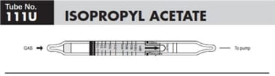 Sensidyne Isopropyl Acetate Detector Tube 111U, 10-1000 ppm