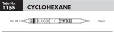 Sensidyne Cyclohexane Gas Detector Tube 115S, 0.01-0.6%