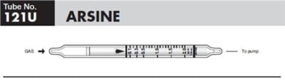 Sensidyne Arsine Gas Detector Tube 121U 0.05-2.0 ppm