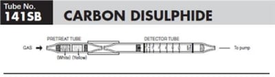Sensidyne Carbon Disulfide Detector Tube 0.8-50 ppm, 141SB