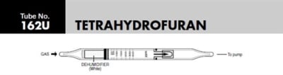 Sensidyne Tetrahydrofuran Gas Tube 162U, 20-400 ppm