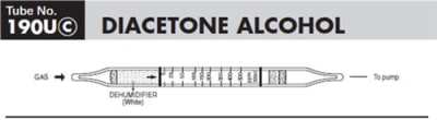 Sensidyne Diacetone Alcohol Detector Tube 190Uc 10-250 ppm