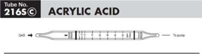 Sensidyne Acrylic Acid Gas Detector Tube 216Sc 1-50 ppm