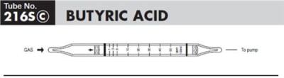 Sensidyne Butyric Acid Gas Detector Tube 216Sc 3-60 ppm