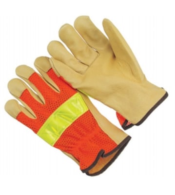 Seattle Glove Driver Glove, Reflective Tape, 6464KWSR