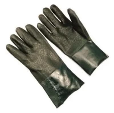 Seattle Glove Green PVC Gloves, 12" Cuff DG8430J-12