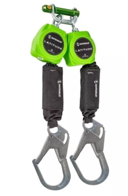 SafeWaze Latitude 6' Dual Web SRL-P, Rebar Hooks, Class 1, 019-5058