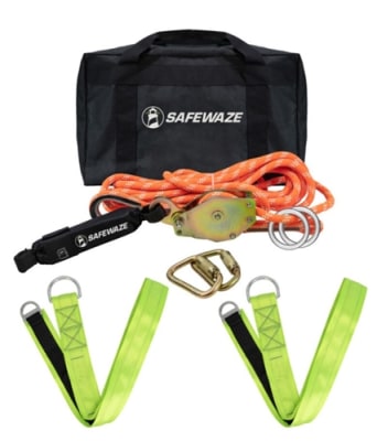 SafeWaze 30 Ft Horizontal Lifeline, 2 Person 019-8004