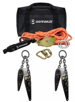 SafeWaze 60 Ft Horizontal Lifeline, 2-Person 019-8009